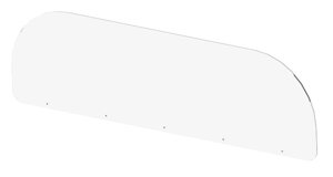 Принадлежности ЛОИП Брызгозащитный задний экран к столу-мойке ЛАБ-PRO ЭБЗ 150.45