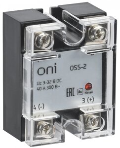 Реле твердотельное OSS-2 25а 380в AC 3-32в DC ONI