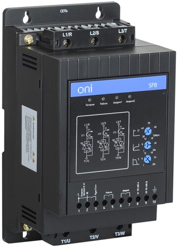 Устройство плавного пуска SFB 3Ф 380В 7,5кВт 15A Uупр 110-220В Modbus с выкл. ONI