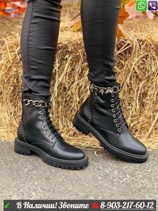 Ботинки Givenchy высокие черные