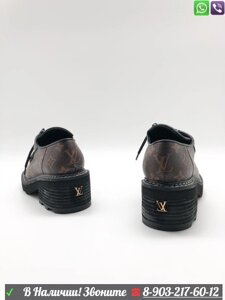 Ботинки Louis Vuitton Луи Виттон Лоферы новое, Серый Коричневый