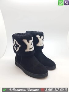 Ботинки Louis Vuitton Snowdrop зимние черные