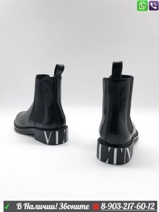 Ботинки Valentino челси черные