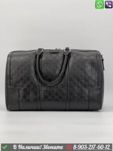 Дорожная сумка Gucci с логотипом Бежевый