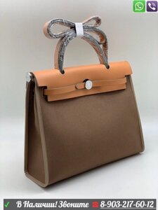 Hermes Herbag Сумка Гермес тканевая