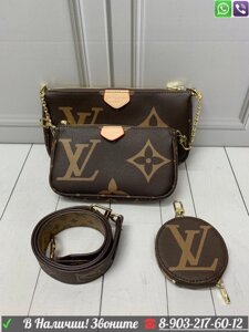 Клатчи Louis Vuitton monogram Giant 3в1 Луи Витон Красный