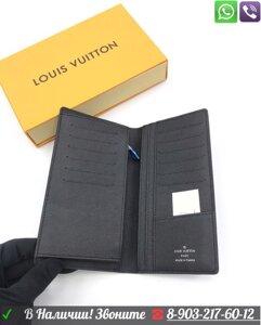 Кошелек Louis Vuitton Brazza Monogram Eclipse Луи Виттон портмоне