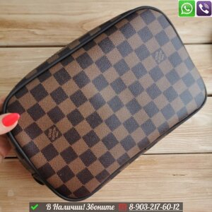 Косметичка Louis Vuitton прямоугольная Черный