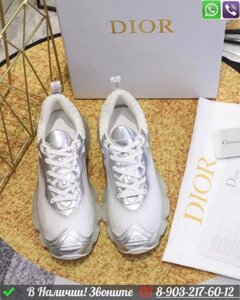 Кроссовки Dior Vibe серебряные