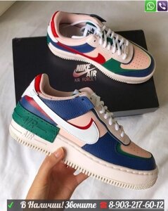 Кроссовки Nike air force 1 shadow pastel multi