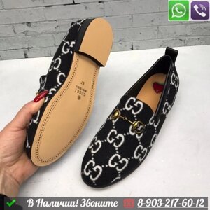 Лоферы Gucci 1367 черные