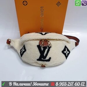 Louis Vuitton Bumbag поясная меховая сумка