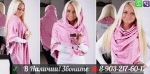 LV Louis Vuitton Луи Виттон Шарф Розовый Пудровый Палантин