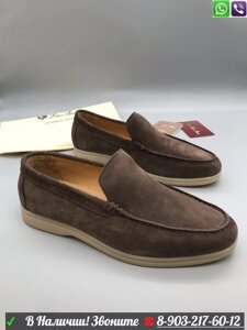 Мокасины Loro Piana Summer Walk замшевые