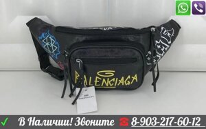 Поясная сумка Balenciaga Explorer Баленсиага Серый