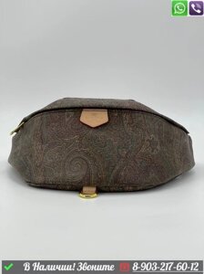 Поясная сумка Etro коричневая