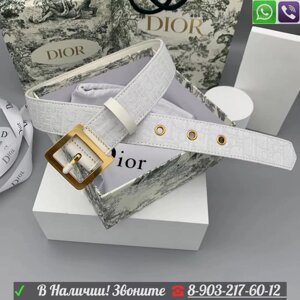 Ремень Christian Dior белый