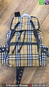 Рюкзак Burberry Rucksack Тканевый Берберри в клетку Розовый