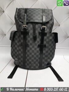 Рюкзак Louis Vuitton Christopher Monogram Maccassar Серый Коричневый