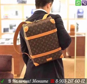 Рюкзак Louis Vuitton soft trunk коричневый мужской