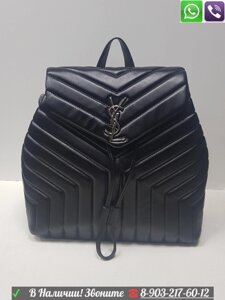 Рюкзак YSL Loulou Yves Saint Laurent College Стеганый Кожа