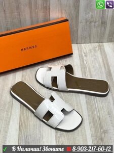 Шлепанцы Hermes с буквой H