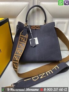 Сумка Fendi Peekaboo замшевая