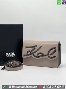 Сумка Karl Lagerfeld Signature Пудровый