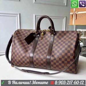 Сумка Louis Vuitton Keepall 45 Damier Ebene дорожная