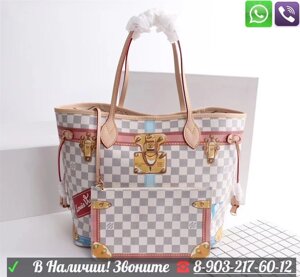 Сумка Louis Vuitton Trunk City Neverfull MM Коричневый