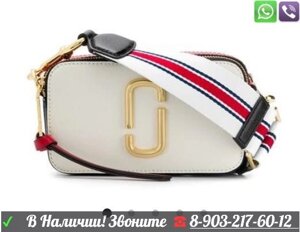 Сумка Marc Jacobs Snapshot DTM Moon White белая Марк Джейкобс