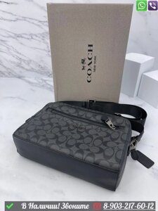 Сумка мужская Coach черная