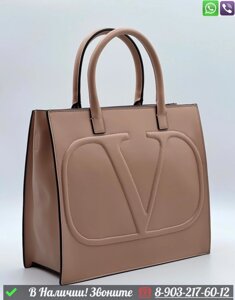 Сумка тоут Valentino Vlogo Зеленый