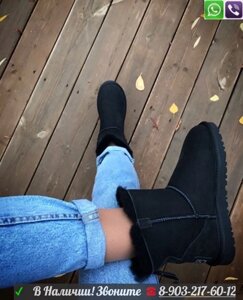 Угги UGG Classic Zip на молнии Серый