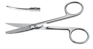 Ножницы с одним острым концом, изогнутые, 170 мм
