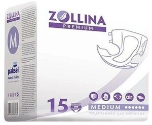 Подгузники для взрослых Zollina Premium (размер L), 15шт