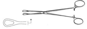 Щипцы полипные окончатые (абортцанг), 225 мм