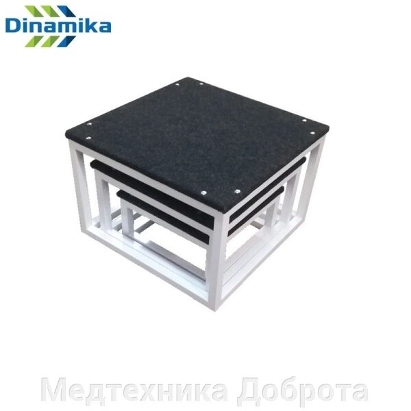 Ступеньки для нагрузочного функционального степ-теста 20, 30, 40 см (набор из 3 шт) от компании Медтехника Доброта - фото 1
