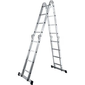 Алюминиевая четырехсекционная шарнирная лестница Алюмет Серия ТL