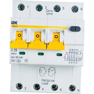 Автоматический выключатель дифференциального тока IEK АВДТ-34