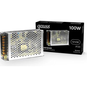 Блок питания gauss LED STRIP PS 100W 12V