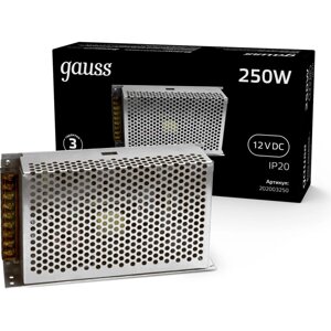 Блок питания gauss LED STRIP PS 250W 12V