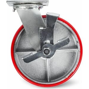 Большегрузное поворотное колесо TOR SCpb 63 (150 мм; PU; тормоз)