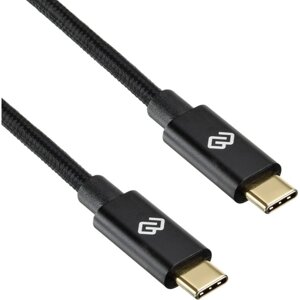 Кабель DIGMA Power Delivery 100W USB Type-C (m)-USB Type-C (m) 1.5м черный