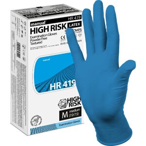 Латексные перчатки manual manual HR419