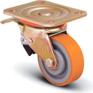 Полиуретановое поворотное колесо MFK-TORG ED01-VBP-200-F