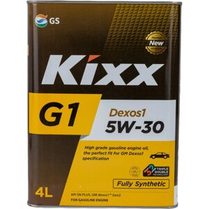 Синтетическое моторное масло KIXX G1 Dexos1 SN Plus 5W30