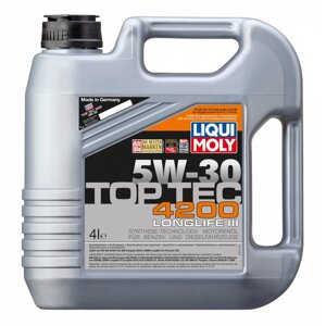 Синтетическое моторное масло LIQUI MOLY Top Tec 4200 5W-30 A3/B4/C3