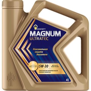 Синтетическое моторное масло Роснефть Magnum Ultratec 5W-30 SL-CF