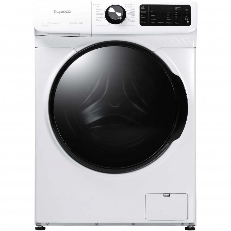 Стиральная машина БИРЮСА WM-SM814/03 белый/черный (8 кг, диспл, дозагрузка) от компании F-MART - фото 1